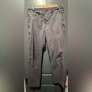 American Eagle Mens Extreme Flex Original Straight 32x34 Navy Blue Khakis